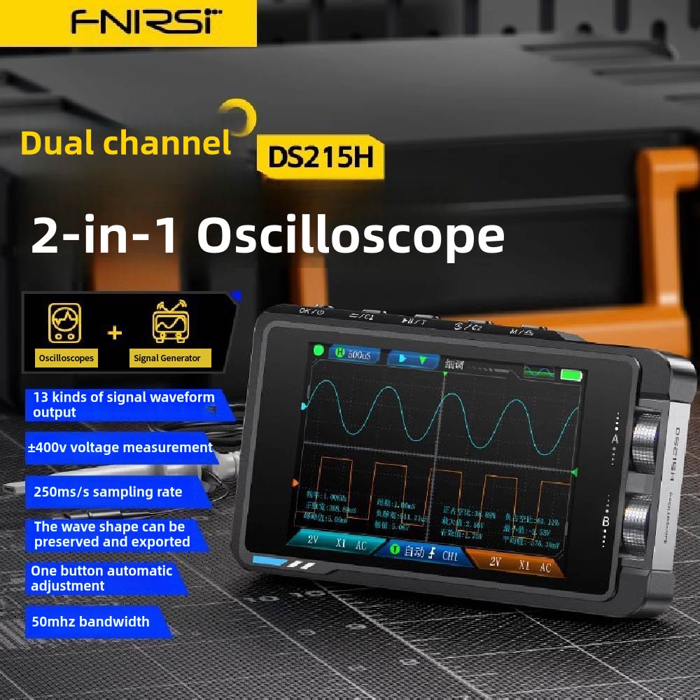 Fnirsi Digital Oscilloscope Handheld - Oscilloscope numérique portable FNIRSI DS215H avec