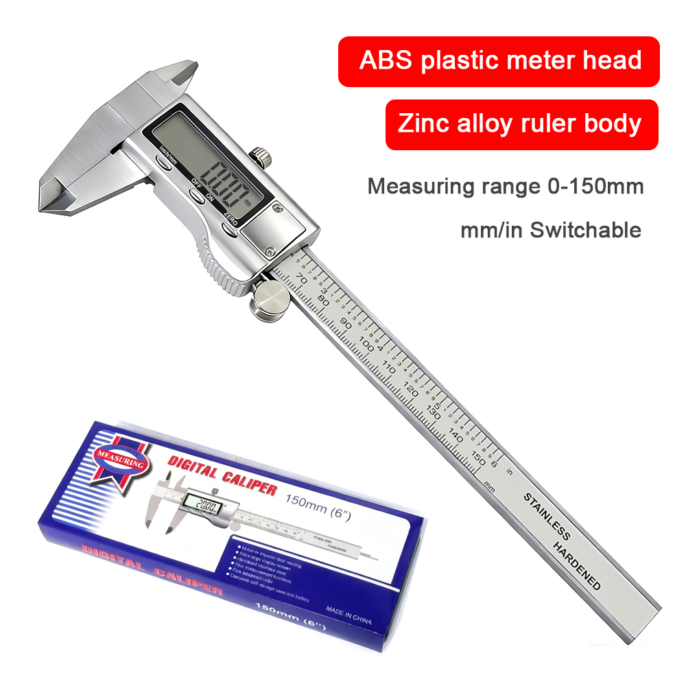 Digital Caliper 150Mm Stainless Steel - Pied à coulisse numérique professionnel en