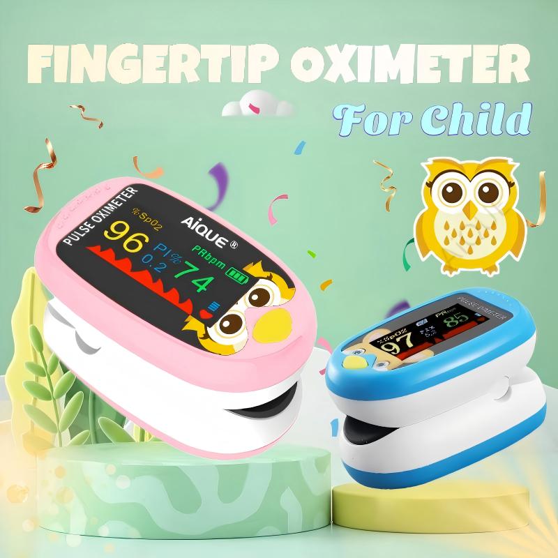 Pulse Oximeter Fingertip Rechargeable - AiQUE enfant doigt oxymètre de pouls