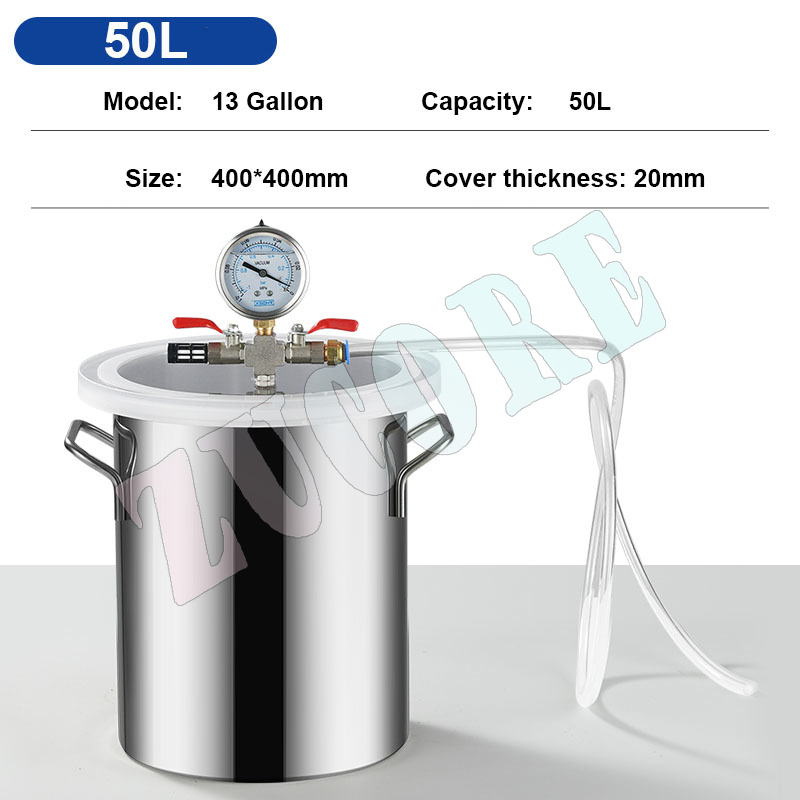 Vacuum Chamber Kit With Pump - Chambre à vide en acier inoxydable,