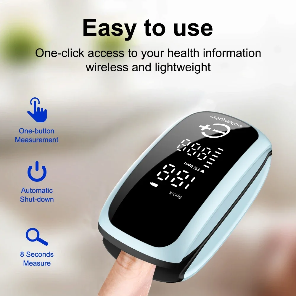 Pulse Oximeter Fingertip Rechargeable - Moniteur de saturation d'oxygène dans le