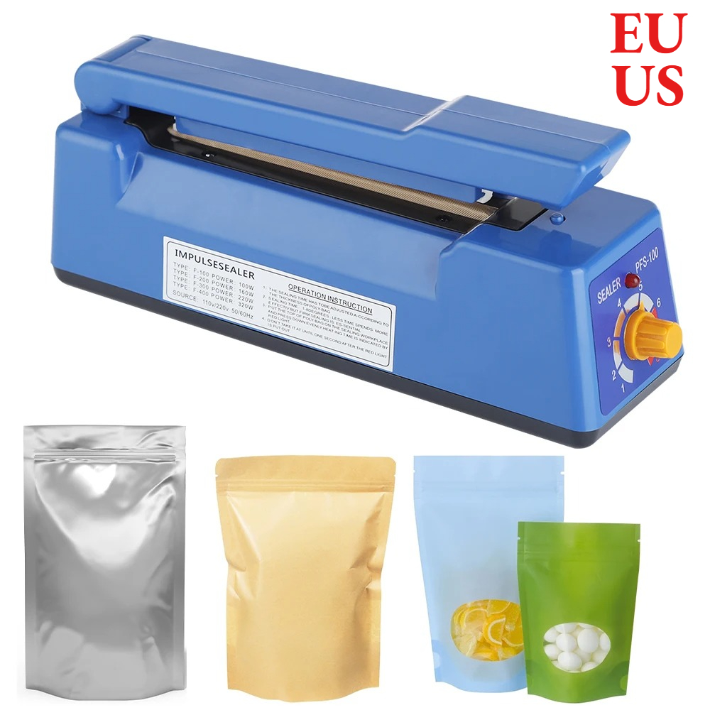 Plastic Bag Impulse Heat Sealer - Machine à sceller électrique, thermoscelleuse manuelle,