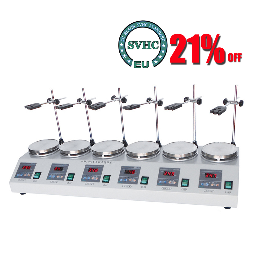 Lab Magnetic Stirrer Hot Plate - Agitateur de chauffage magnétique multi-unités à
