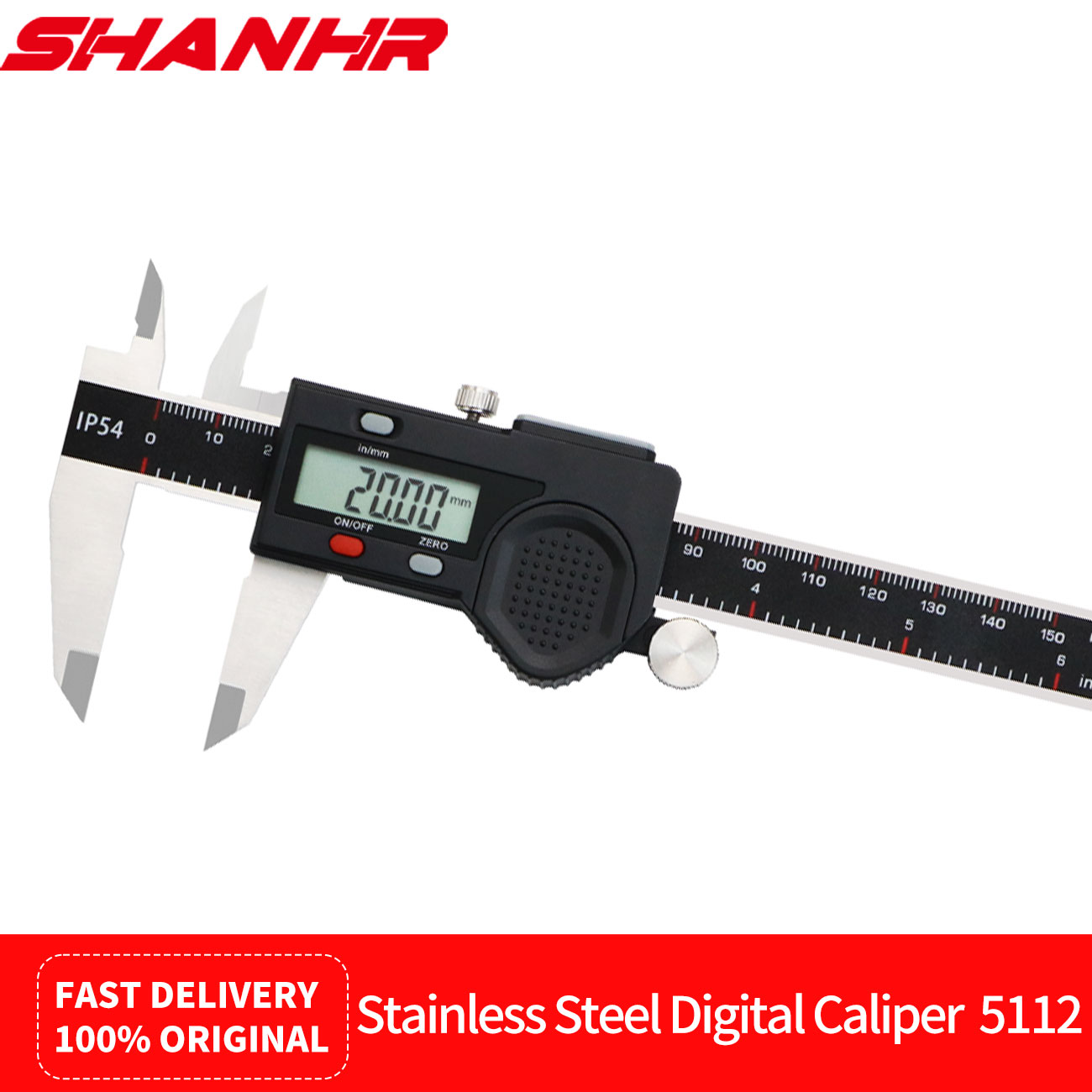 Digital Caliper 150Mm Stainless Steel - SHANHR Calibre numérique étanche IP54 en