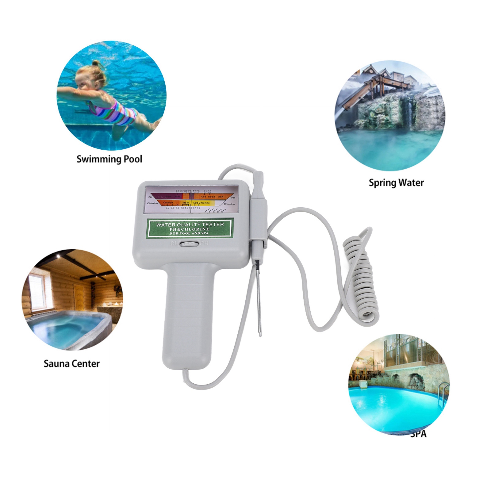 Ph Meter Digital Water Tester - Testeur numérique de l'eau de piscine,