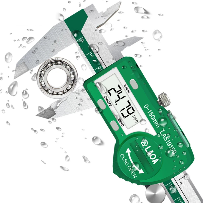Digital Caliper 150Mm Stainless Steel - LAOA-Pied à coulisse numérique, acier inoxydable,