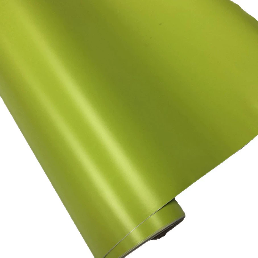 Air Bubble Wrap Roll Packaging - Film adhésif vinyle mat vert citron