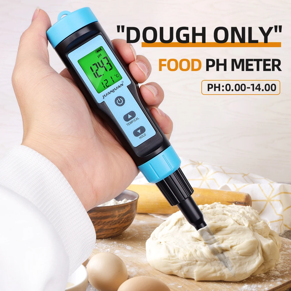Ph Meter Digital Water Tester - PH-mètre alimentaire avec sonde en acier