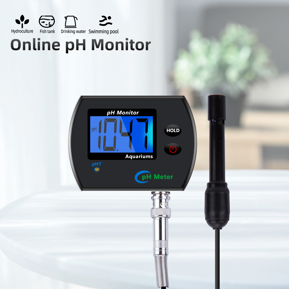 Ph Meter Digital Water Tester - pH-mètre pour aquarium, moniteur multiparamètres de