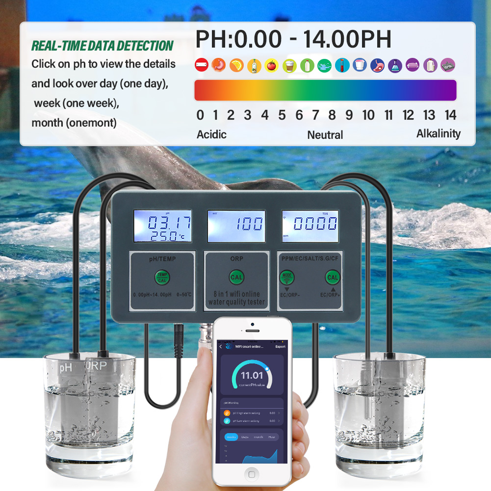 WiFi Tuya Smart PH mètre enreg - Ph Meter Digital Water Tester avis et prix