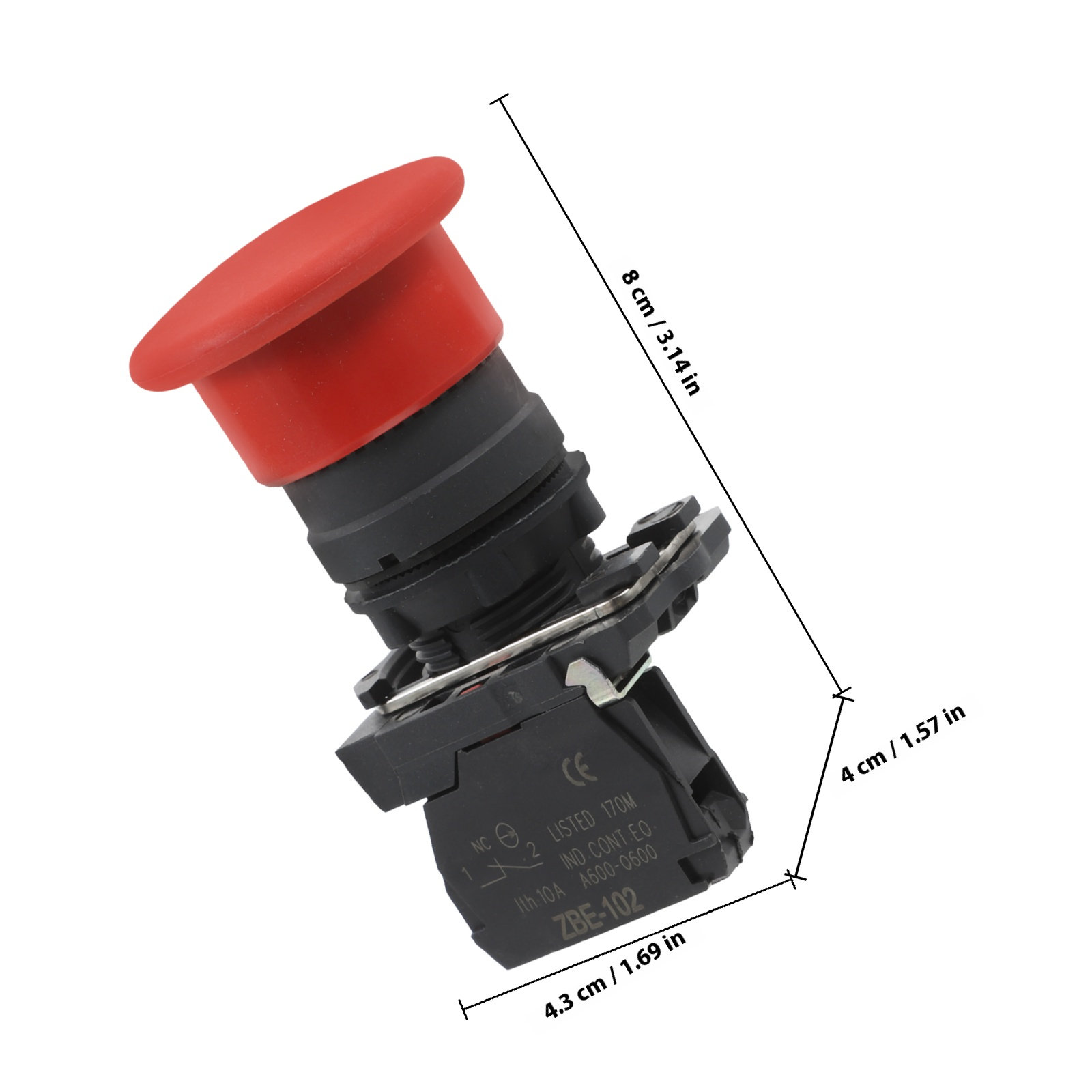 Bouton d'arrêt rouge en forme  - Industrial Tools avis et prix