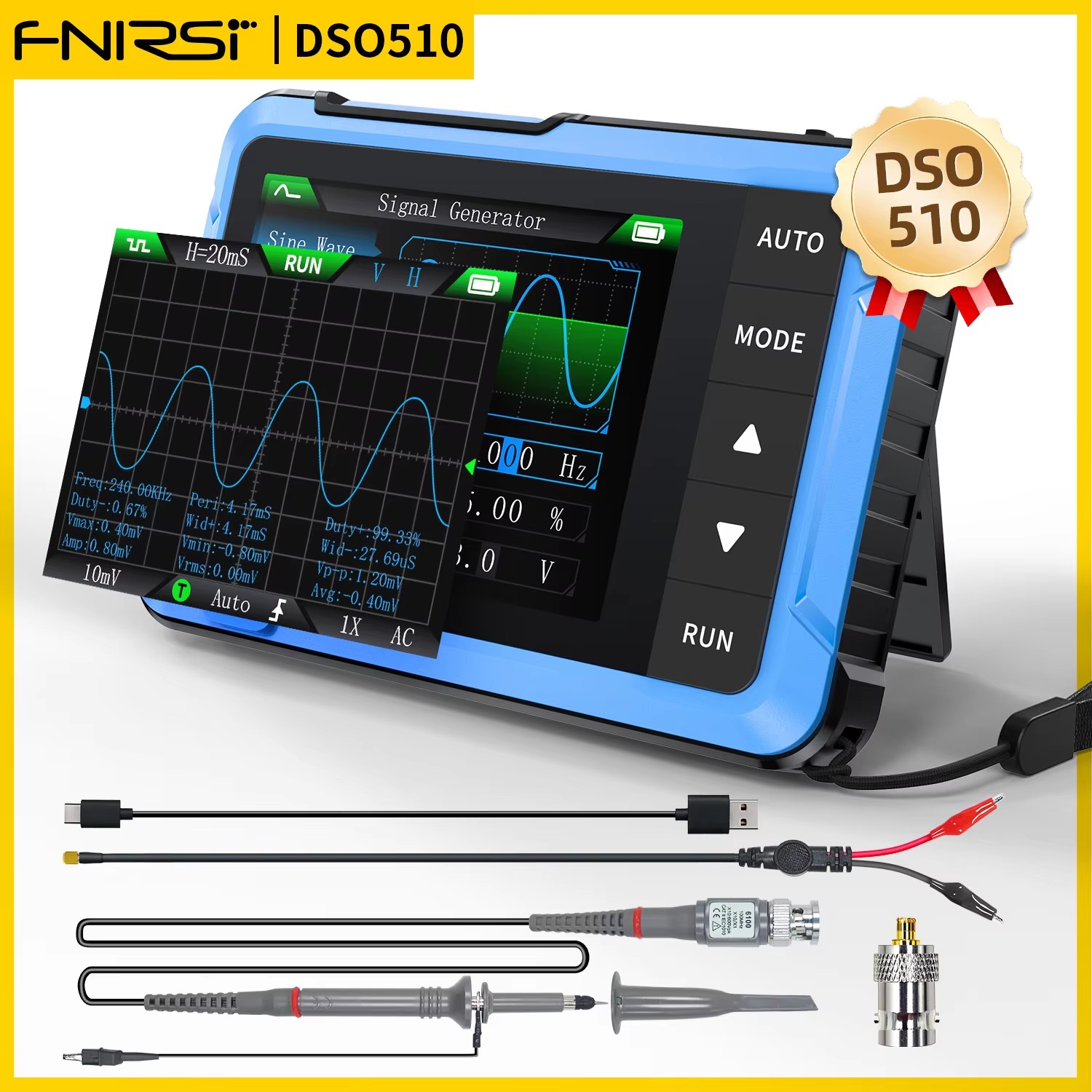 Oscilloscope numérique portabl - Fnirsi Digital Oscilloscope Handheld avis et prix