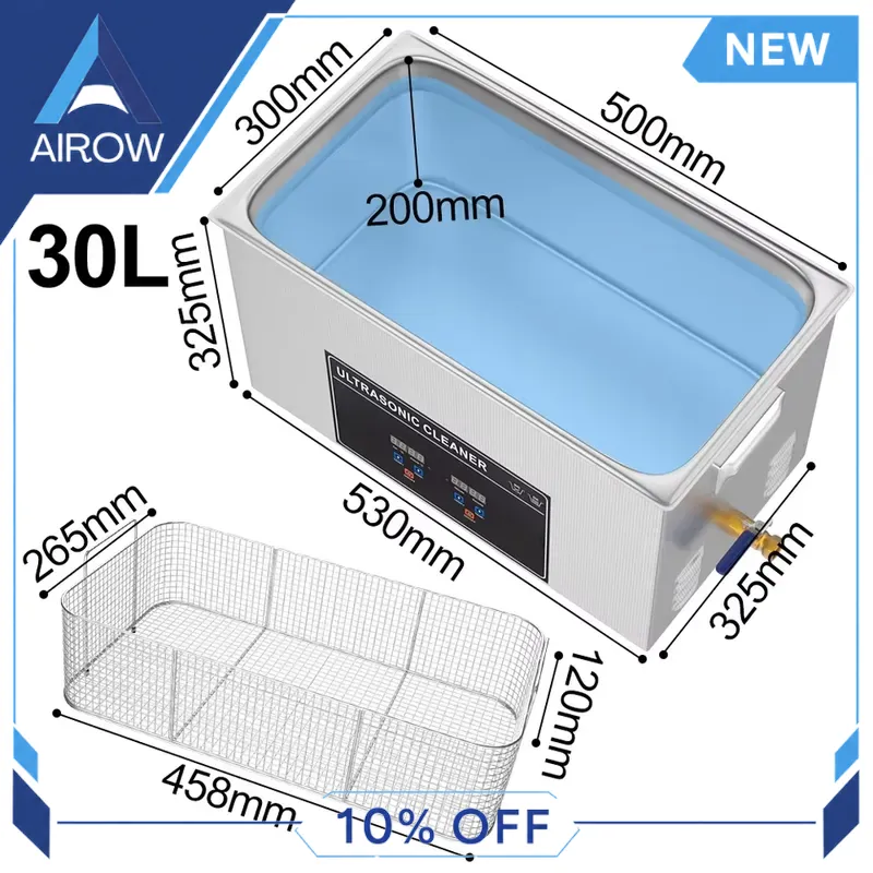Nettoyeur à ultrasons 600W 30L - Ultrasonic Cleaner 30L Industrial avis et prix