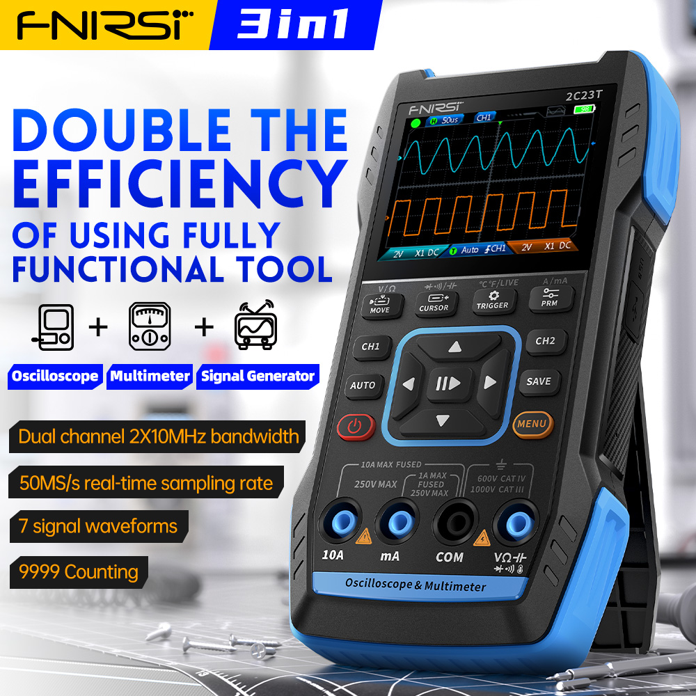 Oscilloscope numérique 3-en-1  - Fnirsi Digital Oscilloscope Handheld avis et prix