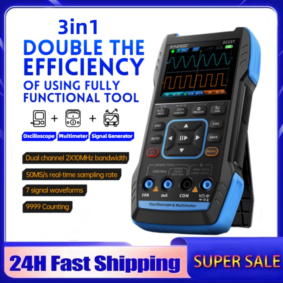 Oscilloscope numérique 3-en-1  - Fnirsi Digital Oscilloscope Handheld avis et prix