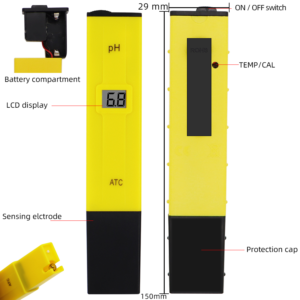 Ph-mètre numérique stylo de po - Ph Meter Digital Water Tester avis et prix