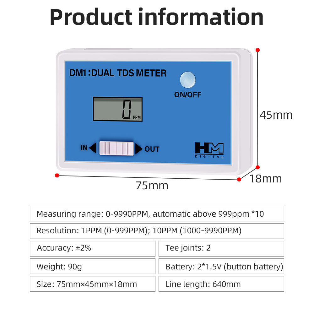 Testeur de qualité de l'eau nu - Ph Meter Digital Water Tester avis et prix