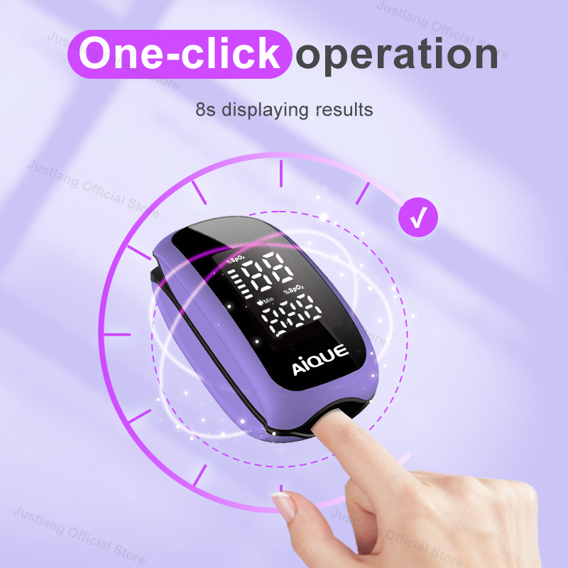 AiQUE violet oxymètre Recharge - Pulse Oximeter Fingertip Rechargeable avis et prix