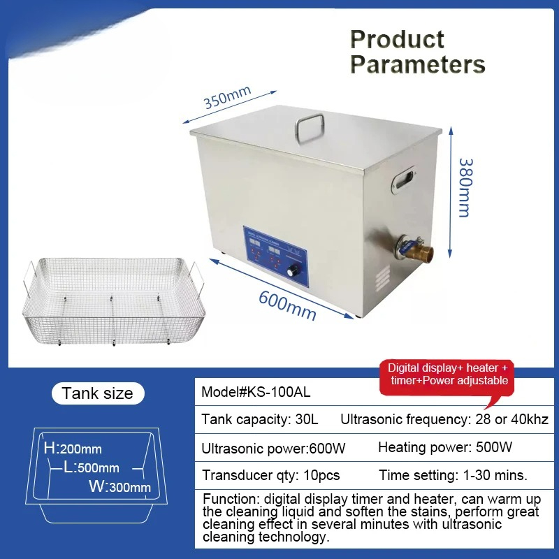 Nettoyeur à ultrasons industri - Ultrasonic Cleaner 30L Industrial avis et prix